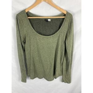 BDG Urban Outfitters Green Knit Long Sleeve Top size Large